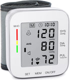 Wrist Blood Pressure Monitor with Automatic Memory for Home Use