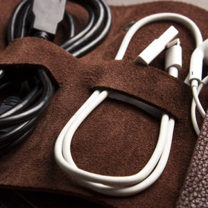 Brown Leather Cord Wrap